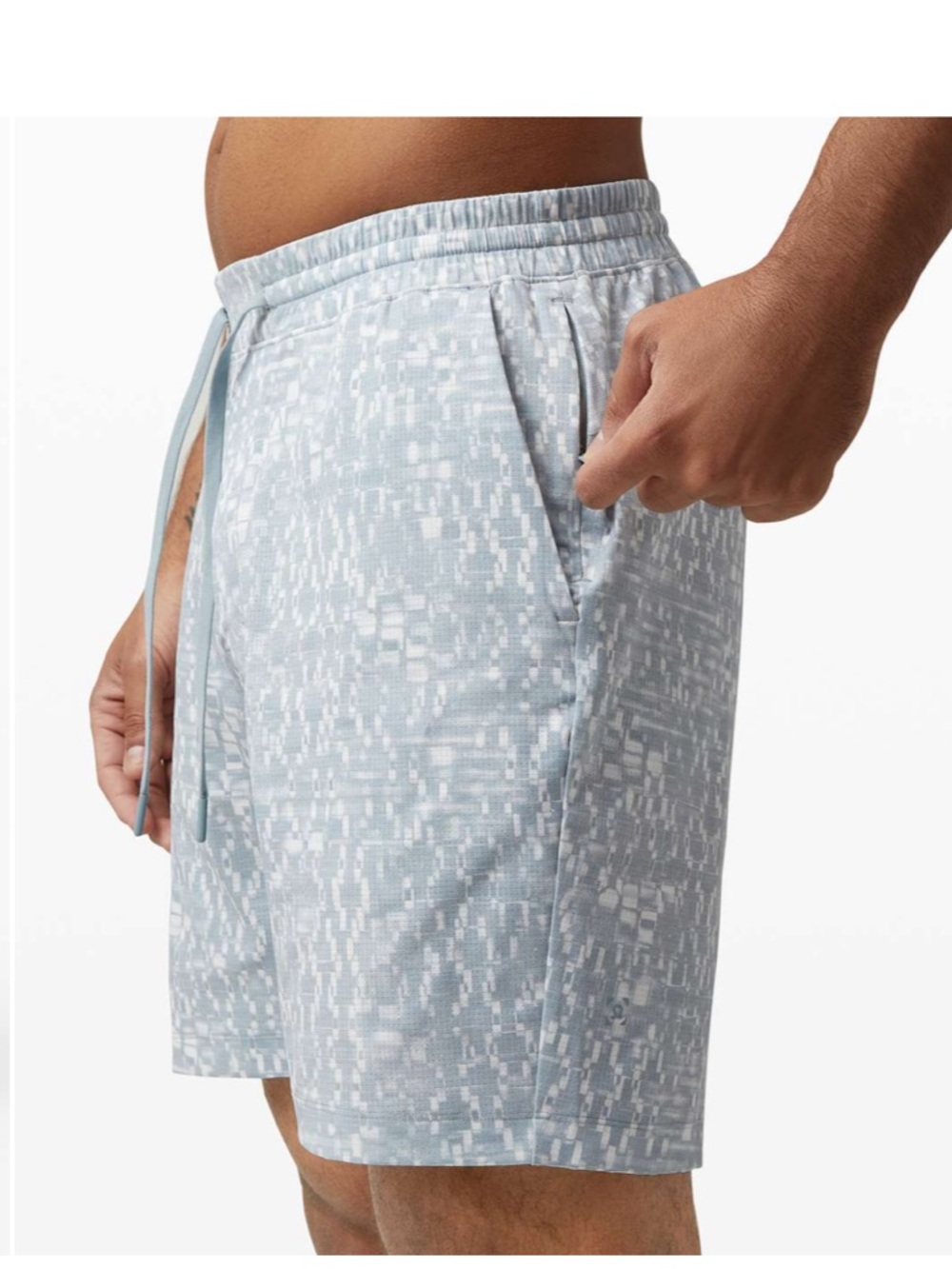 Lululemon Bowline Short 8" *Mesh
Super Structure Blue Cast Multi medium Euc